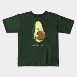 Beer-o-cado beer belly Kids T-Shirt